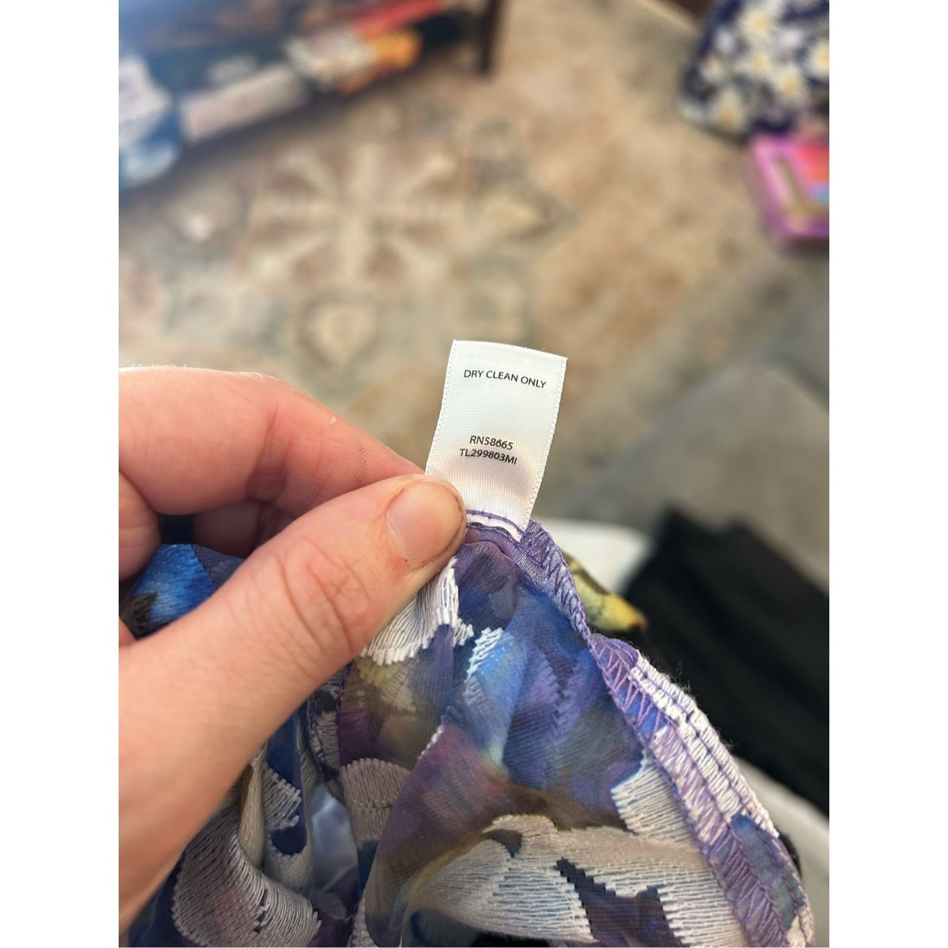 Filson Tildon Embroidered Floral Top Multi-Color Sheer Sweater, Siz Size L / US 10 / IT 46 - 7 Thumbnail