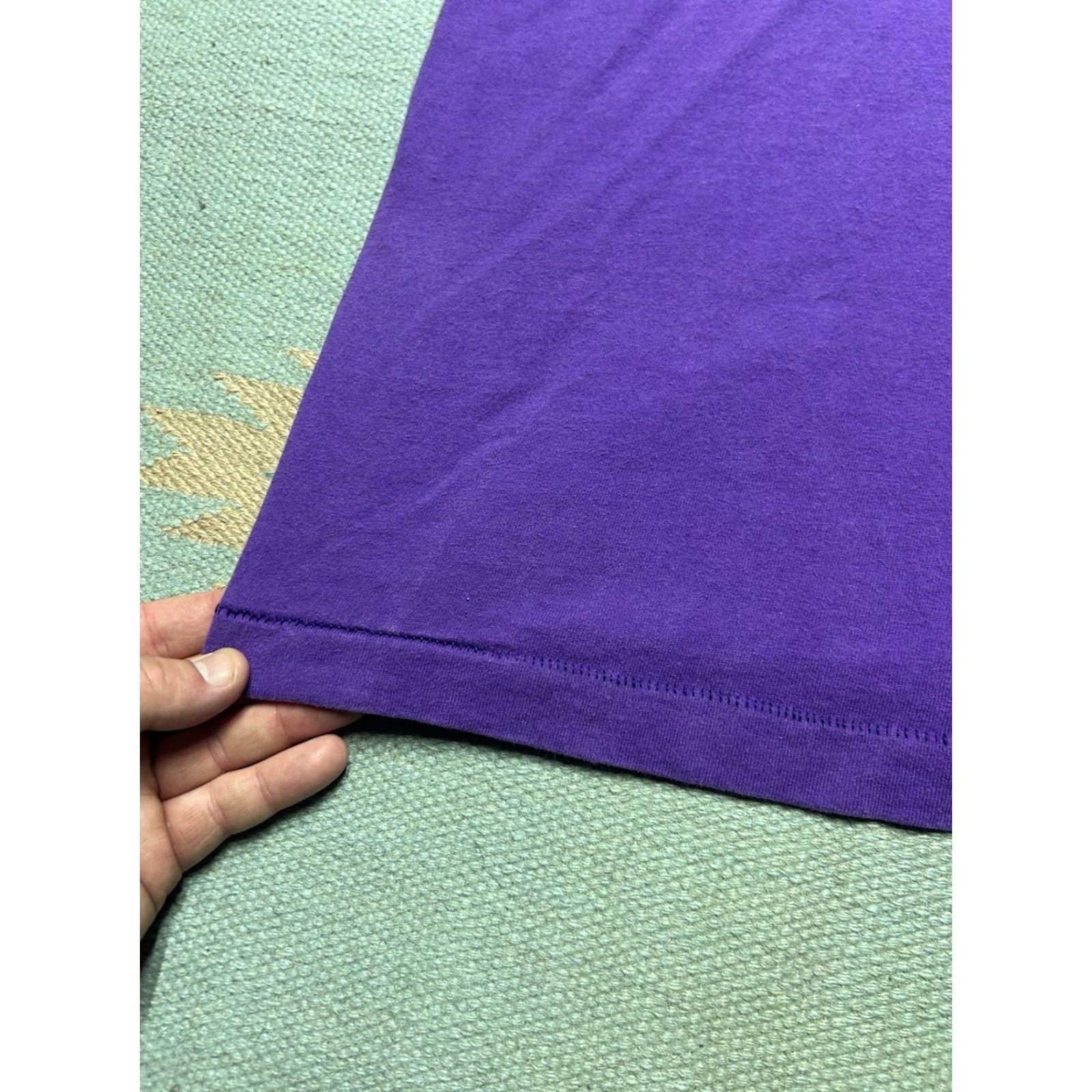 Fruit Of The Loom VINTAGE 90s Fruit of the Loom T-Shirt Purple Plum Cotton Adult XL Men Size US XL / EU 56 / 4 - 3 Thumbnail