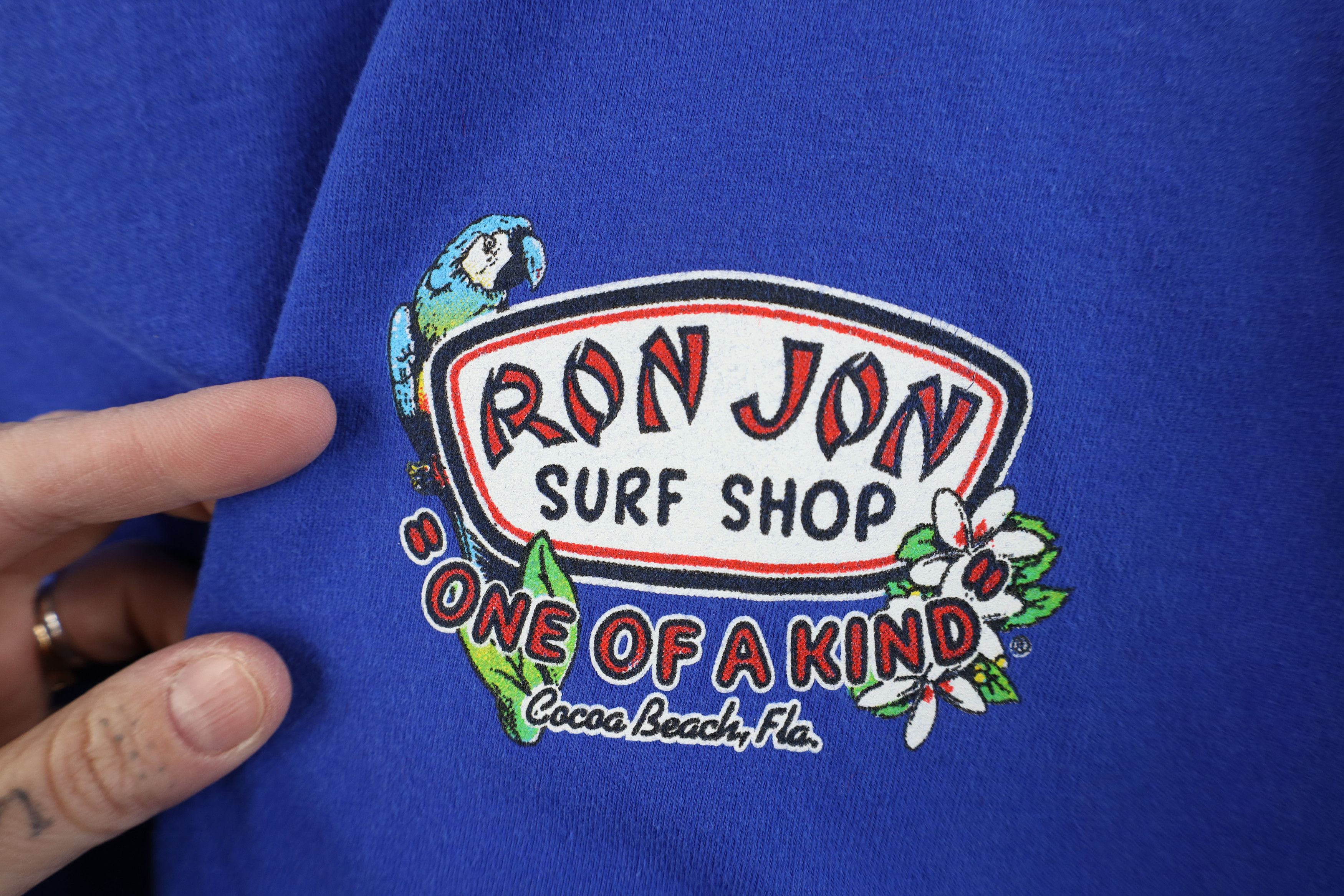 Hanes Vintage Y2K Ron Jon Surf Shop Surfing Long Sleeve T-Shirt Size US XL / EU 56 / 4 - 4 Thumbnail