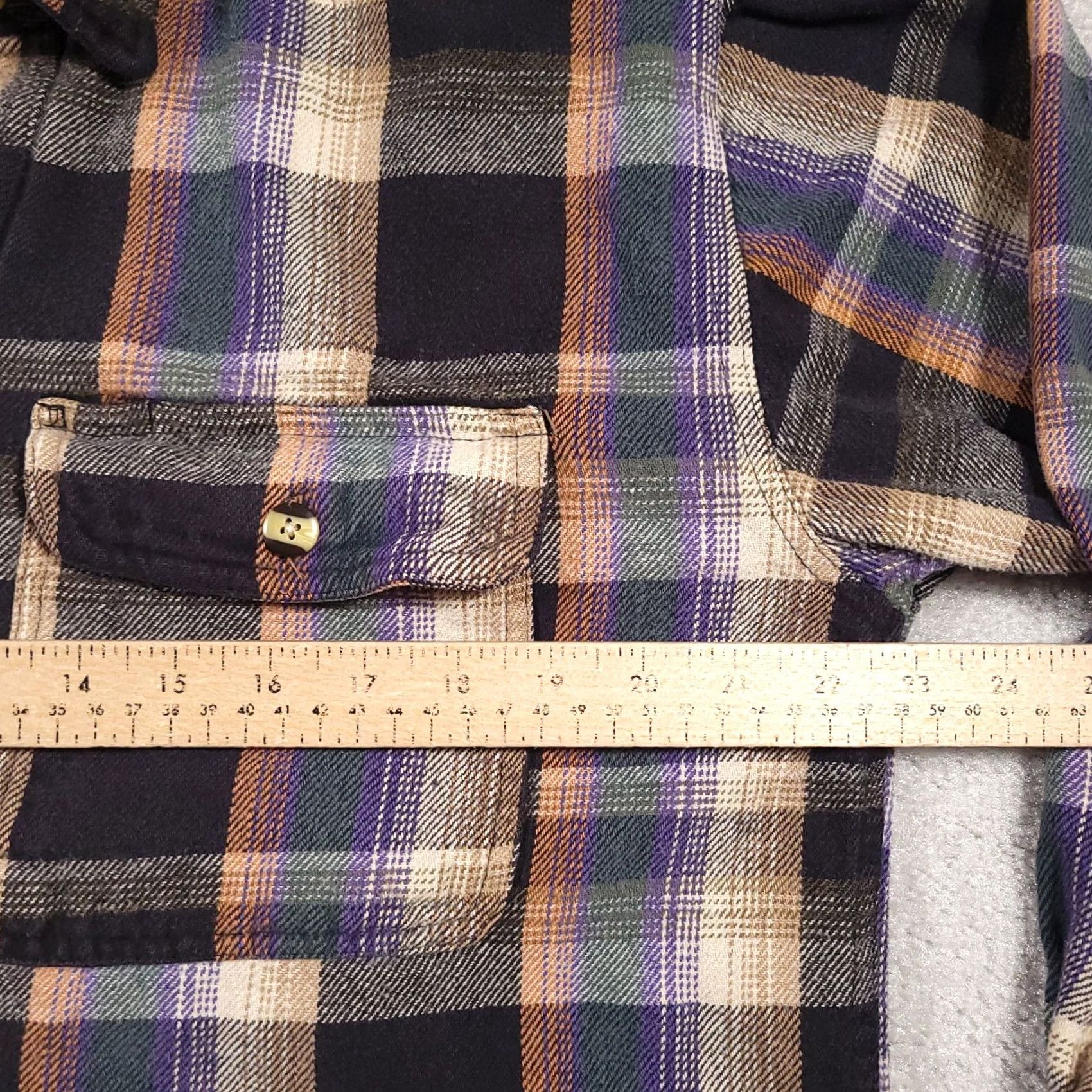 CO Sandy River Jeans Co Heavy Button Up Flannel Shacket Shirt Mens Large Workwear Shirt Size US L / EU 52-54 / 3 - 7 Thumbnail