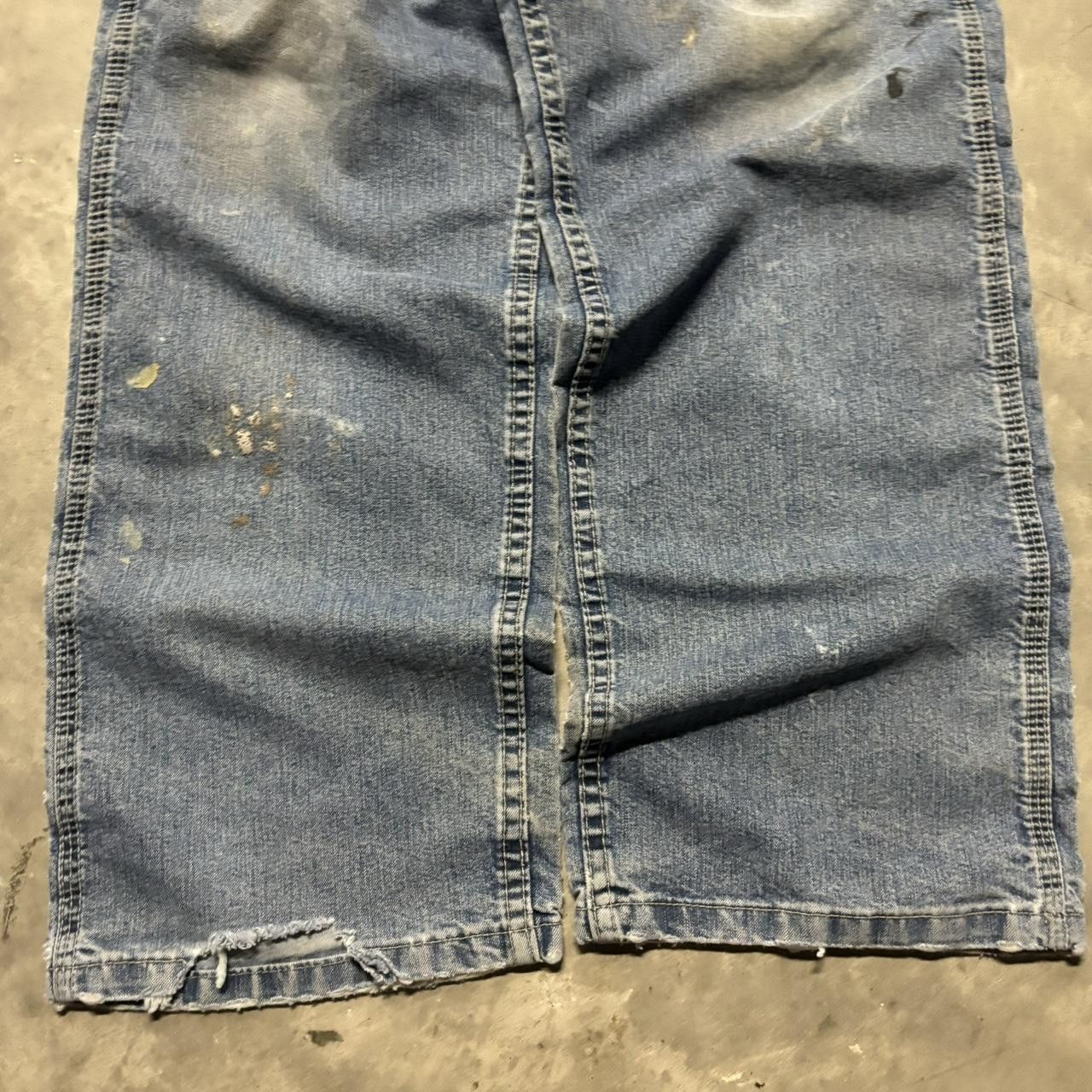 Japanese Brand × Vintage Crazy Vintage Y2K/2000s Grunge Medium Wash Skater Carpenter Denim Jeans! Size US 34 / EU 50 - 6 Thumbnail