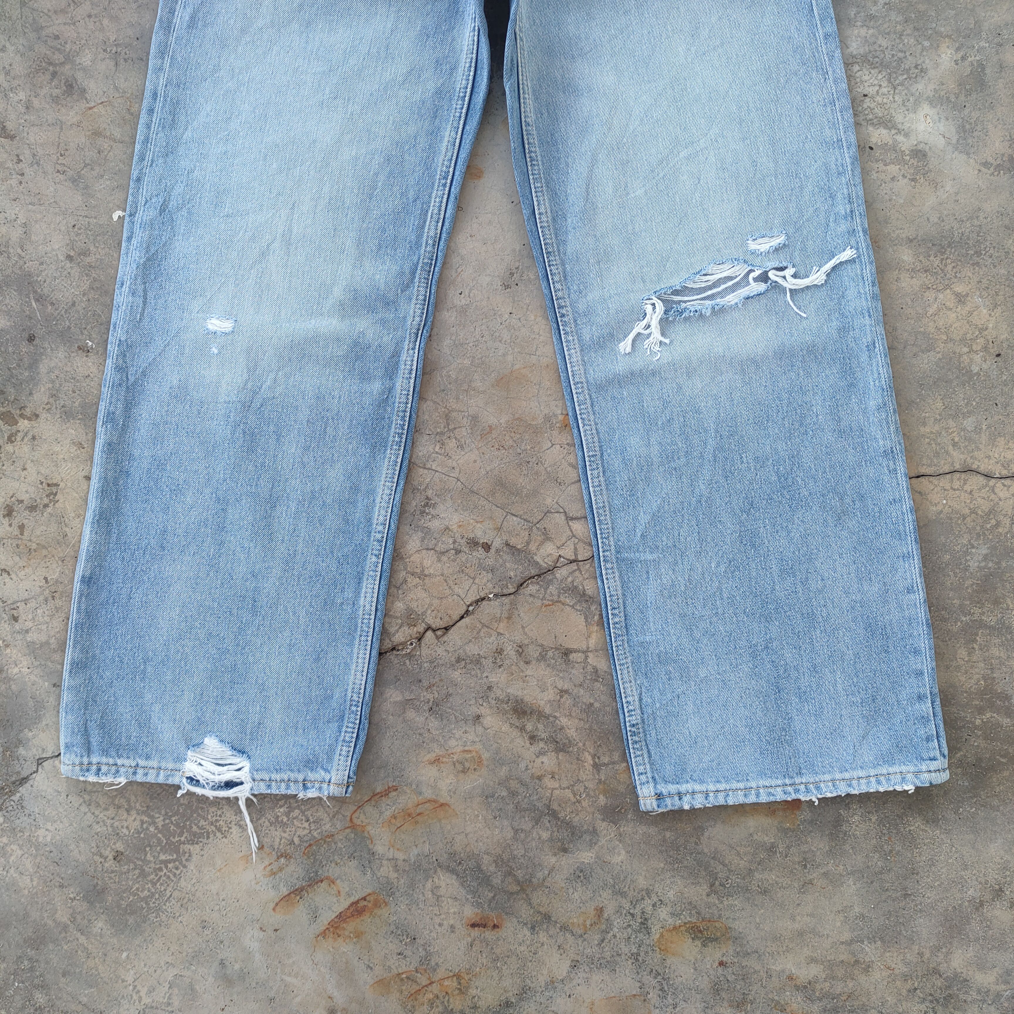 Gap VINTAGE JAPANESE FADED RIPPED DISTRESSED JEANS DENIM PANTS Size US 34 / EU 50 - 5 Thumbnail