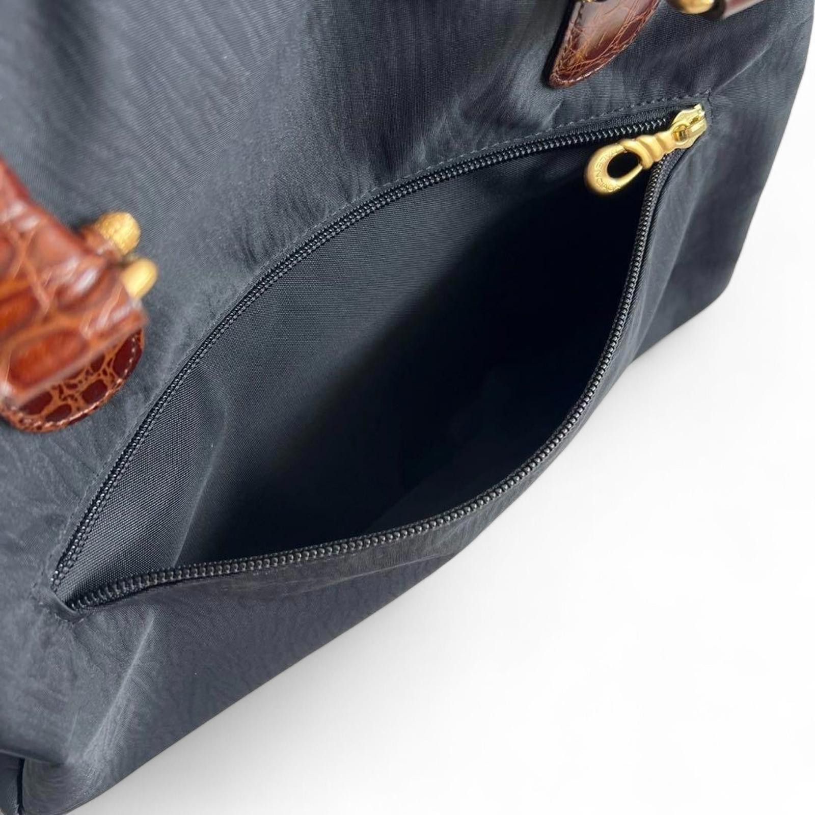 Balenciaga - BB Croco Mini Boston Handbag