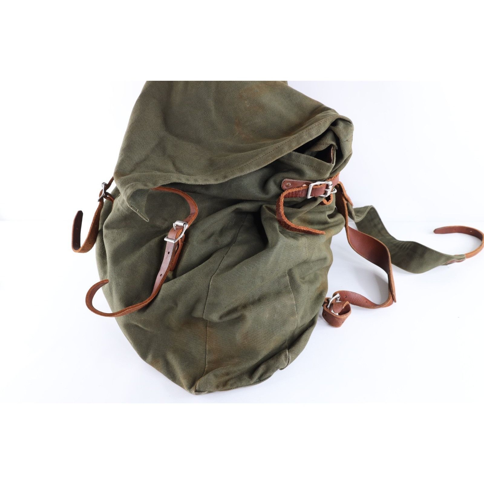 Duluth Pack Vintage Duluth Pack Heavy Canvas Leather Safford Pack Bag Size ONE SIZE - 8 Thumbnail