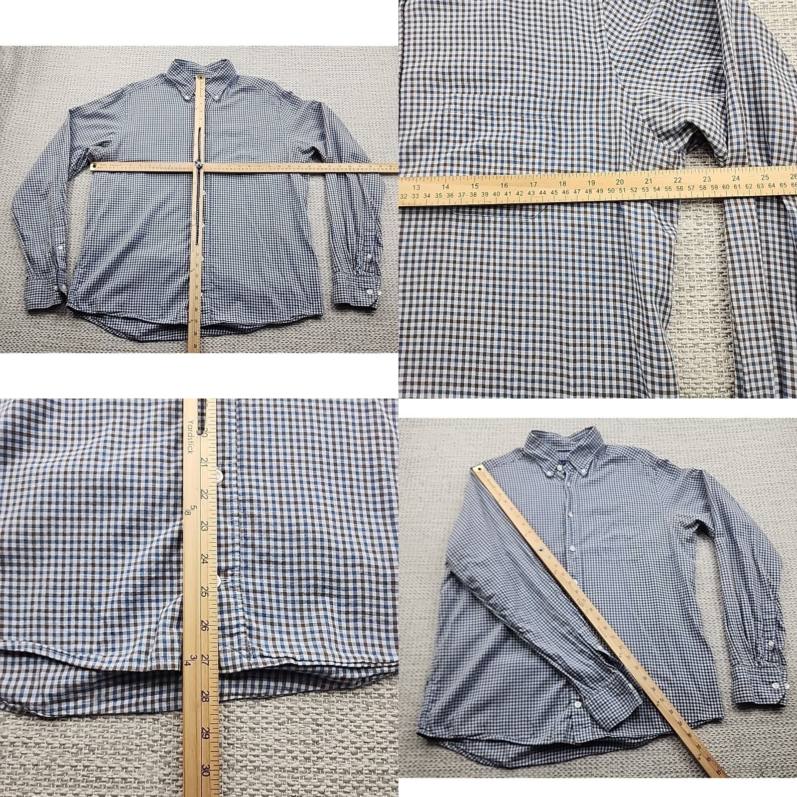 Eton ETON Dress Shirt Mens 16-41 Large Long Sleeve Button Up Plaid Business Casual Shirt Size US L / EU 52-54 / 3 - 8 Thumbnail