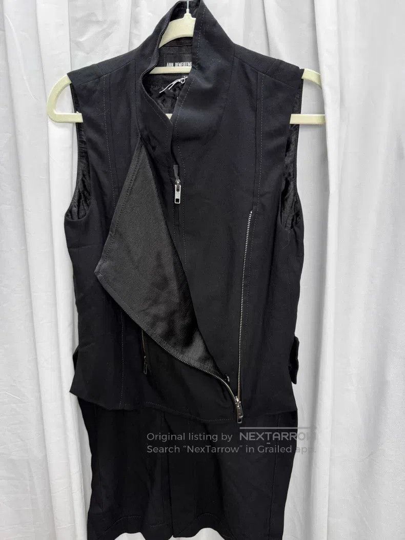 Ann Demeulemeester Ann Demeulemeester Double zip sleeveless vest with layered Size 4XL / US 24-26 - 2 Thumbnail