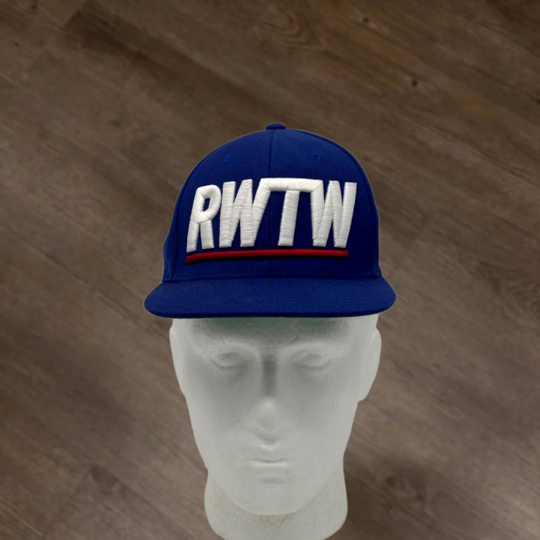 Vintage RWTW Hat Adult Adjustable Blue Embroidered Logo Snapback Baseball Cap Mens NEW Size ONE SIZE - 1 Thumbnail