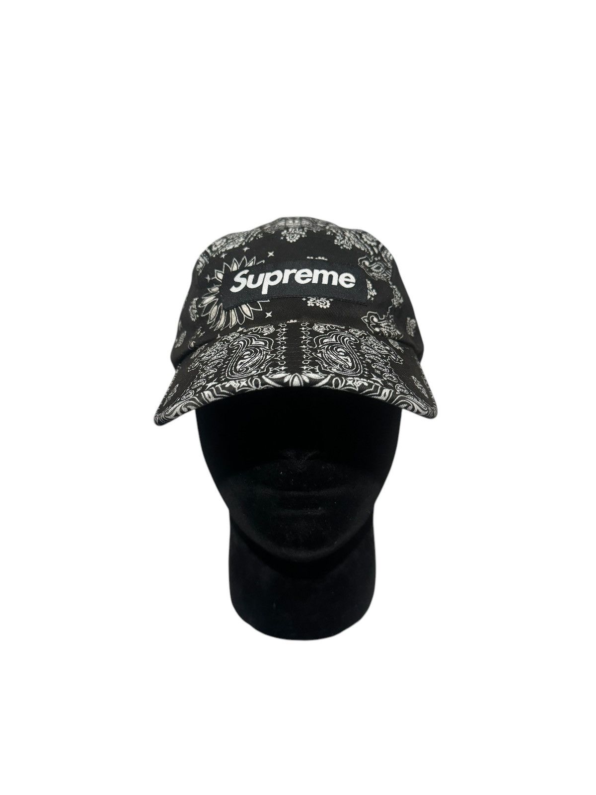 Supreme Supreme SS21 Bandana Camp Cap Black | Grailed