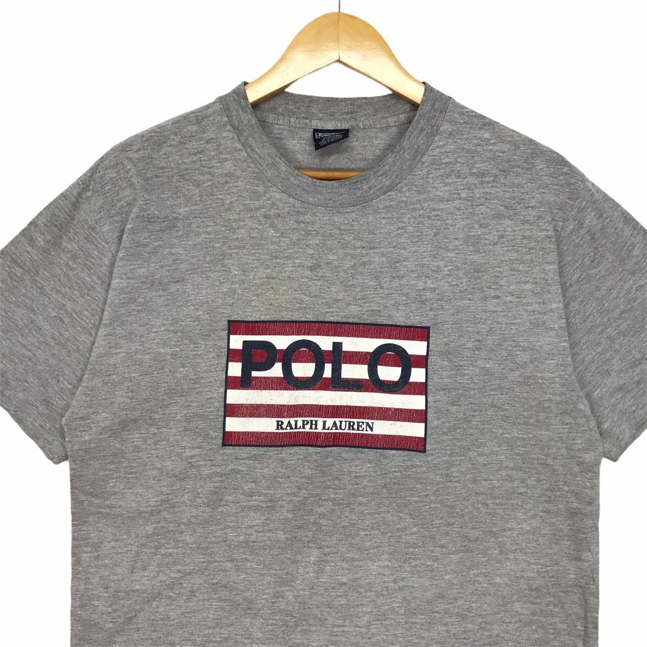Vintage Vintage POLO By RALPH LAUREN Big Logo Grey Size US M / EU 48-50 / 2 - 2 Thumbnail