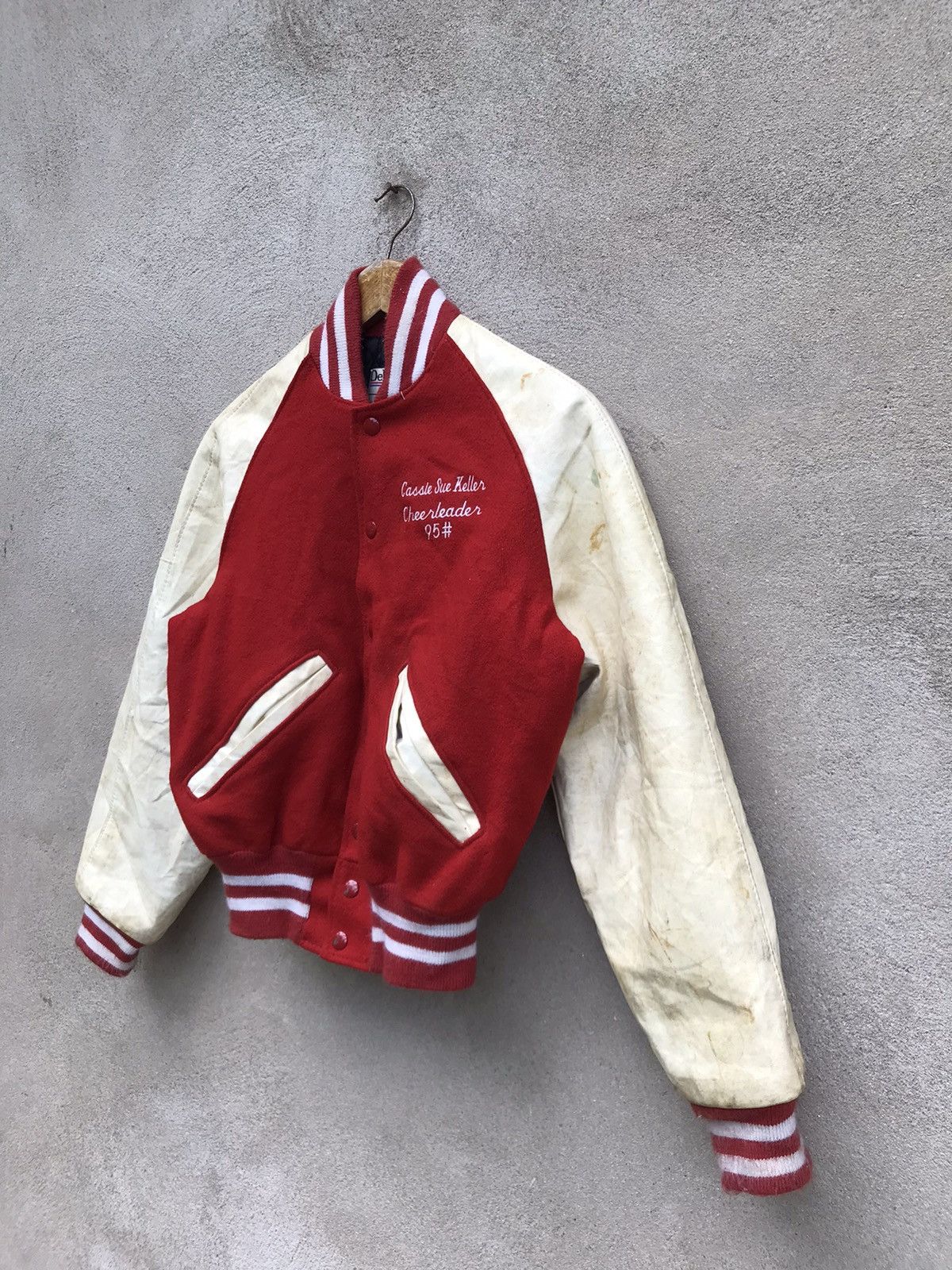 Infinite Archives RARE 90s DELONG CARSIE SUE KELLER OLD VARSITY JACKET Size US XS / EU 42 / 0 - 4 Thumbnail