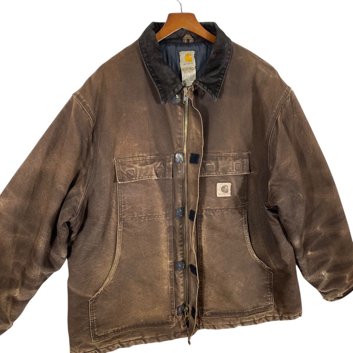 Carhartt Vintage Carhartt C26 DKB Mocha Dual Zip Quilted Workwear Size US XL / EU 56 / 4 - 10 Thumbnail