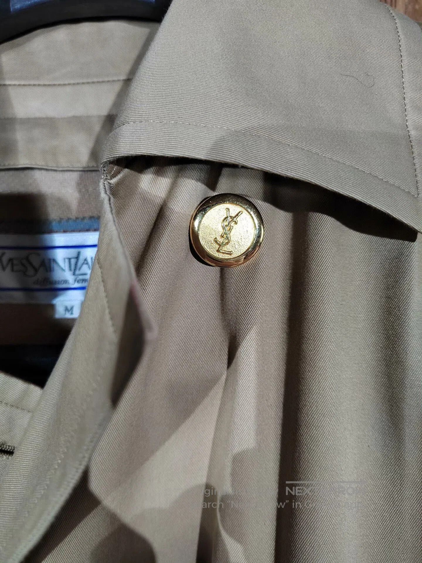 Yves Saint Laurent Yves Saint Laurent Khaki Mid-Length Trench Coat. Size M / US 6-8 / IT 42-44 - 9 Thumbnail