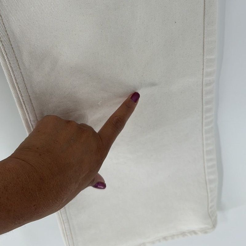 Topshop Topshop mid rise relaxed fit flare off white size 26 Size 26" / US 2 / IT 38 - 4 Thumbnail