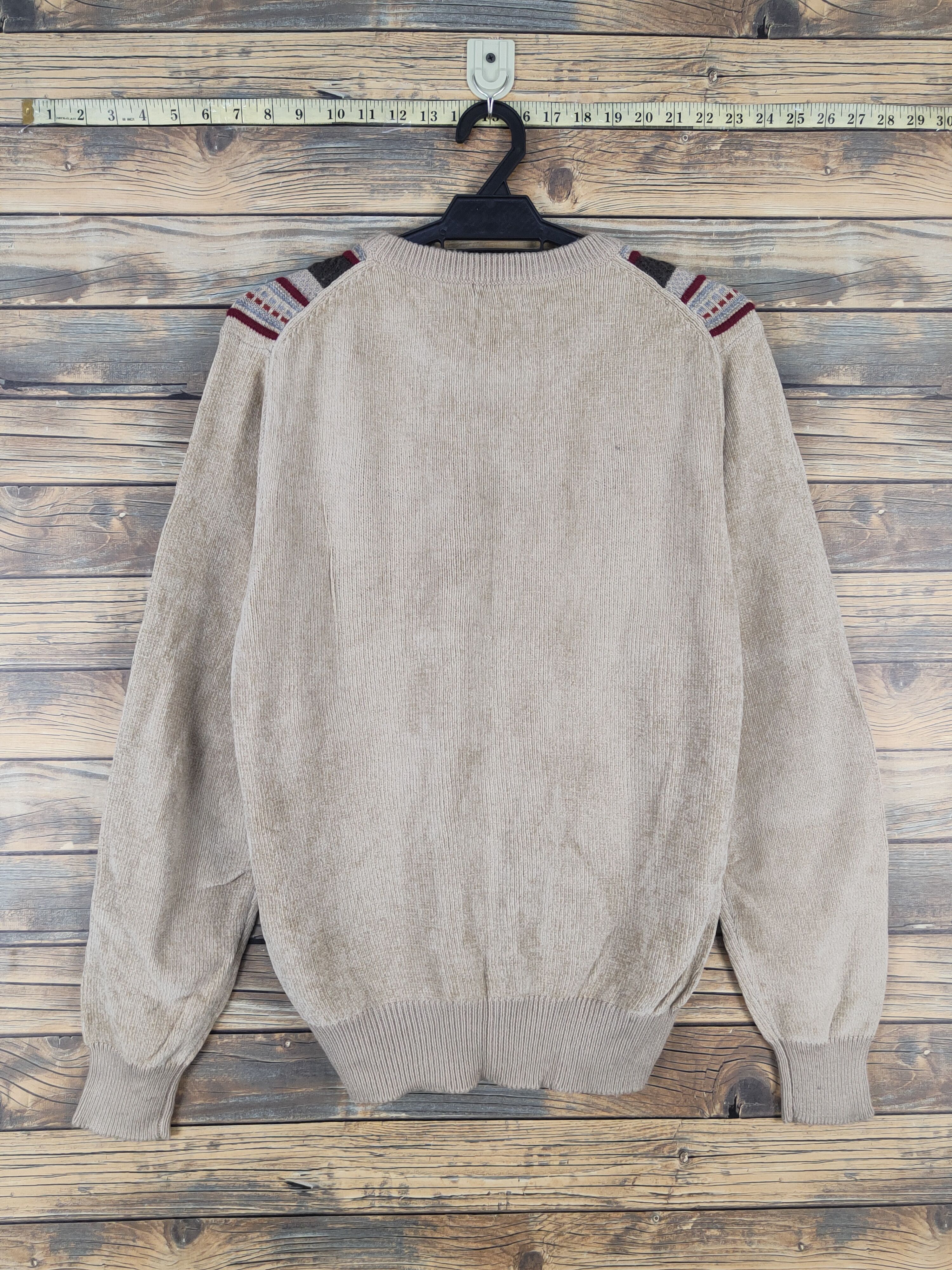 Homespun Knitwear Prestige style Brown Knitwear striped Sweatshirts #W1273 Size US M / EU 48-50 / 2 - 7 Thumbnail