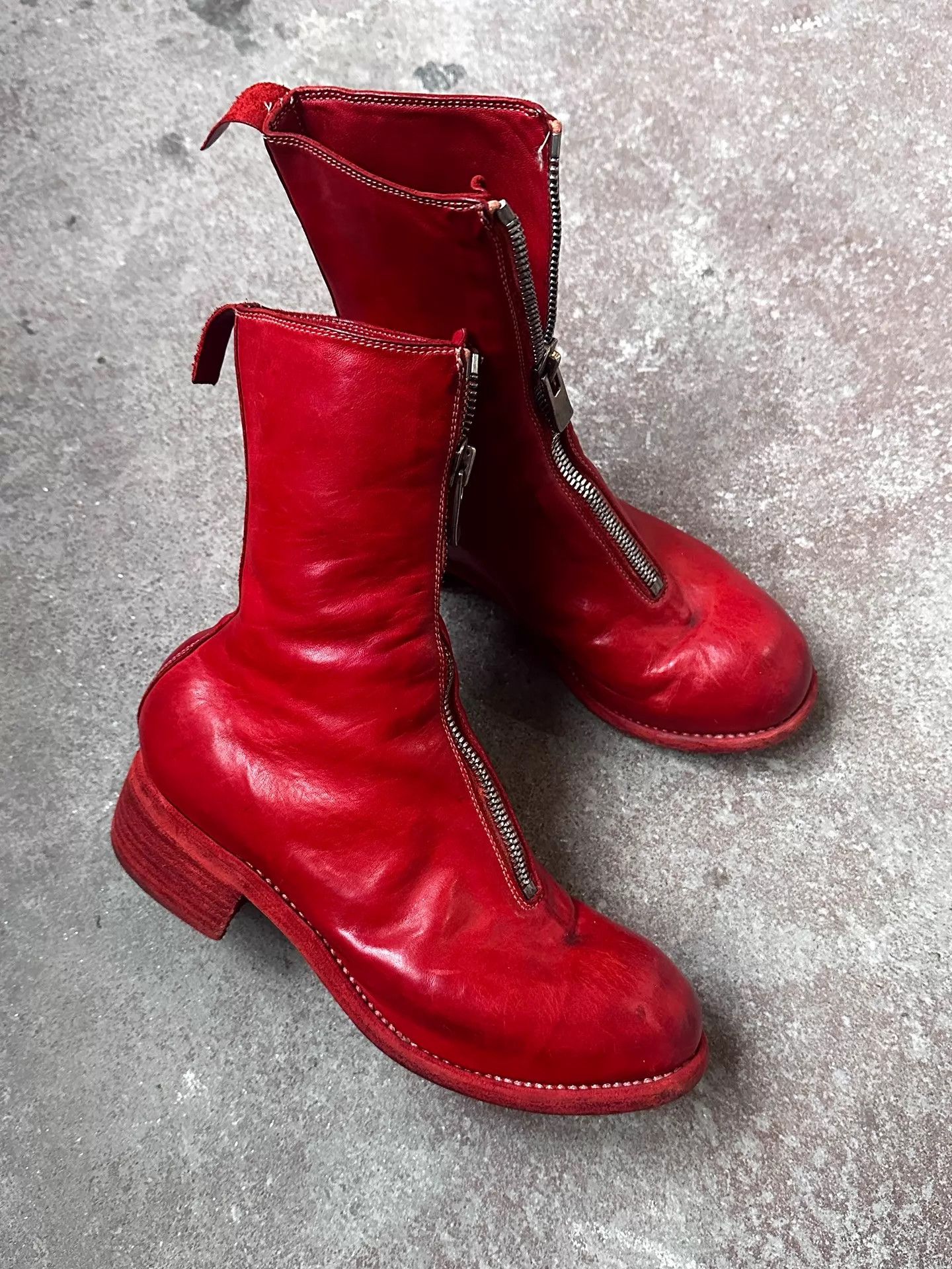 Guidi Guidi PL2 Red Horse Leather Boots Size US 6 / IT 36 - 2 Thumbnail