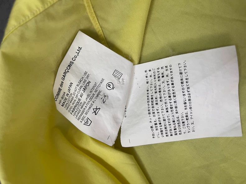 Comme des Garcons Comme Des Garcons Yellow Shirt Size US M / EU 48-50 / 2 - 6 Thumbnail