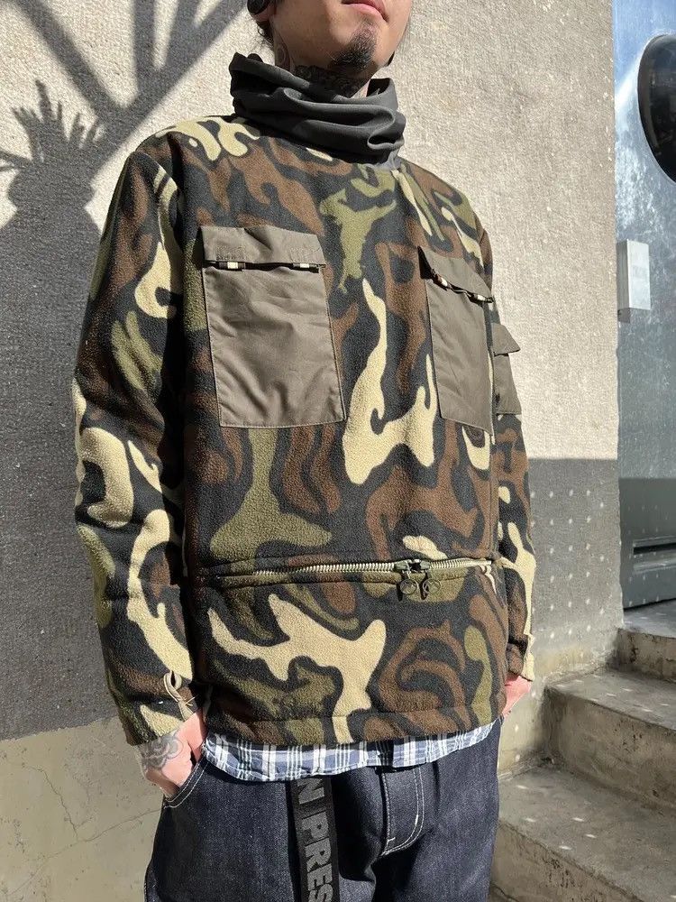 Maharishi Vintage Maharishi Half Zipper Fleece Camouflage Size US M / EU 48-50 / 2 - 3 Thumbnail