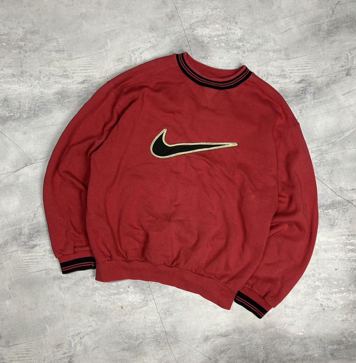 Nike Vintage Y2k Nike Big Swoosh Sweatshirt Size US M / EU 48-50 / 2 - 1 Thumbnail