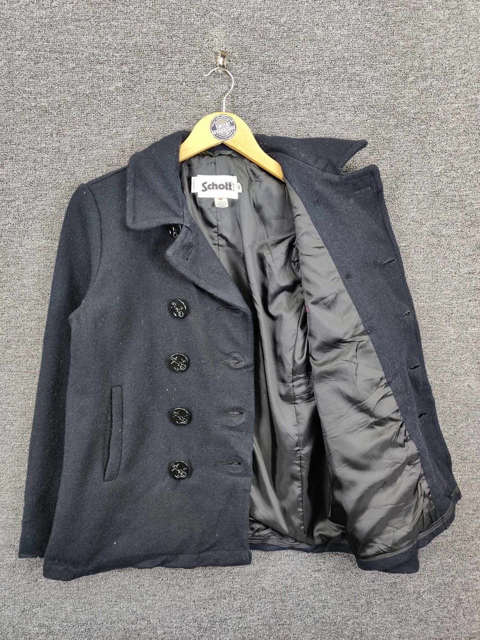 Schott Vintage Schott NYC X Earth Wool Double Breasted Coat Size US M / EU 48-50 / 2 - 7 Thumbnail