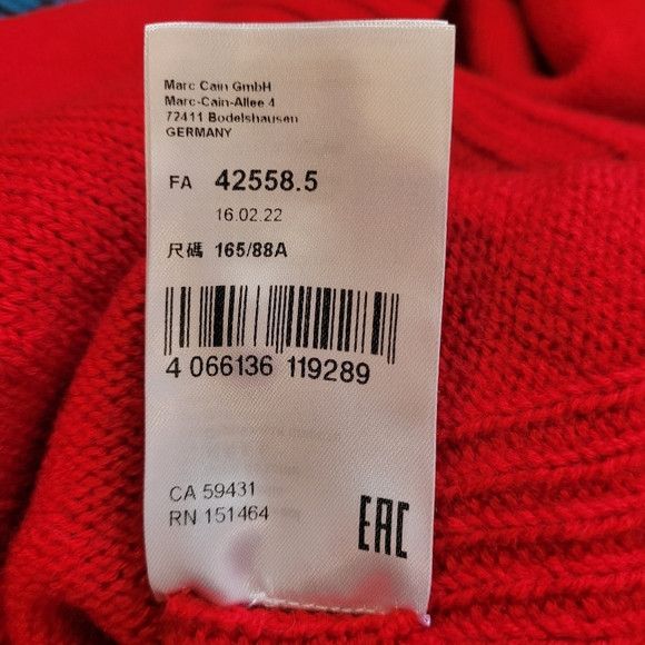 Other Marc Cain Red Spicy Pepper Sleeveless Pullover Wool Vest - M Size M / US 6-8 / IT 42-44 - 7 Thumbnail