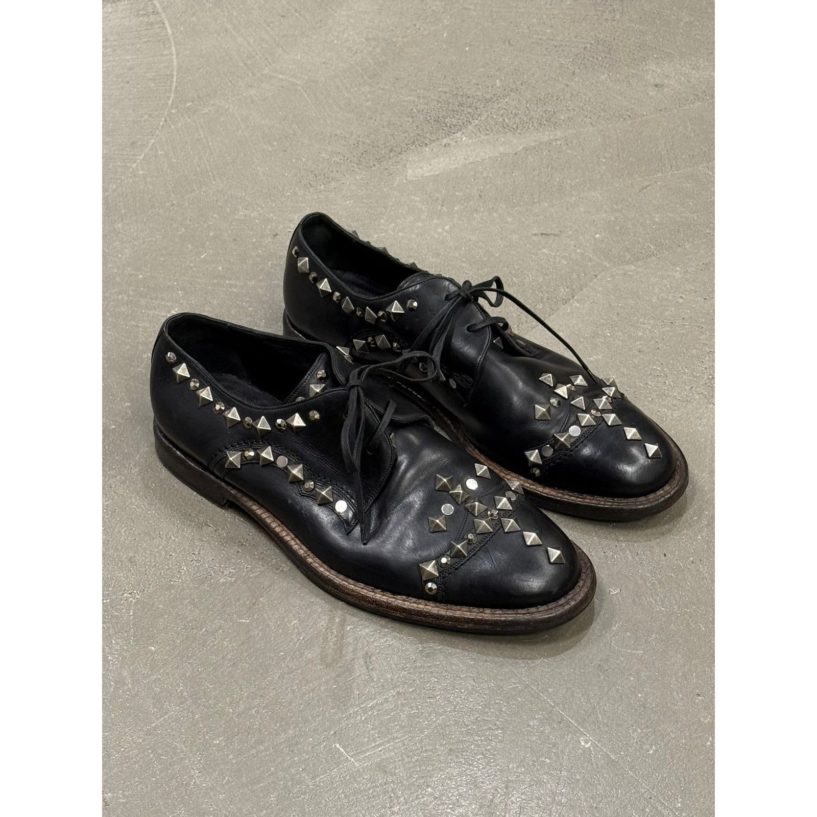 Dolce & Gabbana 2000s Dolce & Gabbana studded metal derby Size US 9.5 / EU 42-43 - 1 Thumbnail