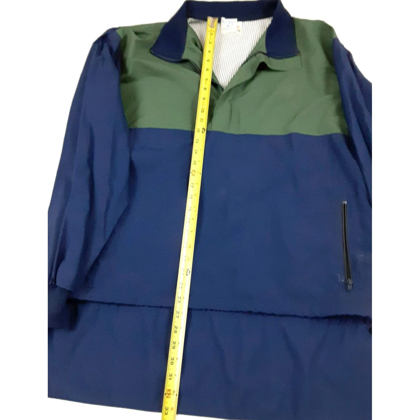 Vintage VINTAGE Sew Sporty Rowing Jacket Green-Blue Large 1/4 Zip Hooded Windbreaker Mens L Size US L / EU 52-54 / 3 - 3 Thumbnail