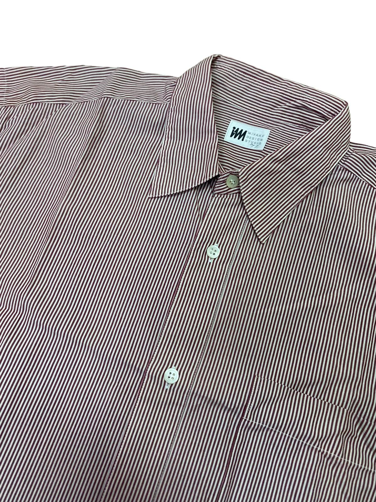 Issey Miyake 💥Vintage Issey Miyake Stripe Button Shirt Size US L / EU 52-54 / 3 - 2 Thumbnail