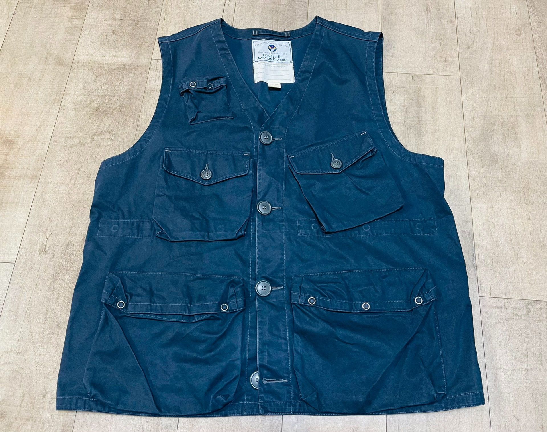 RRL Ralph Lauren RRL Indigo Work Vest Size US L / EU 52-54 / 3 - 1 Thumbnail
