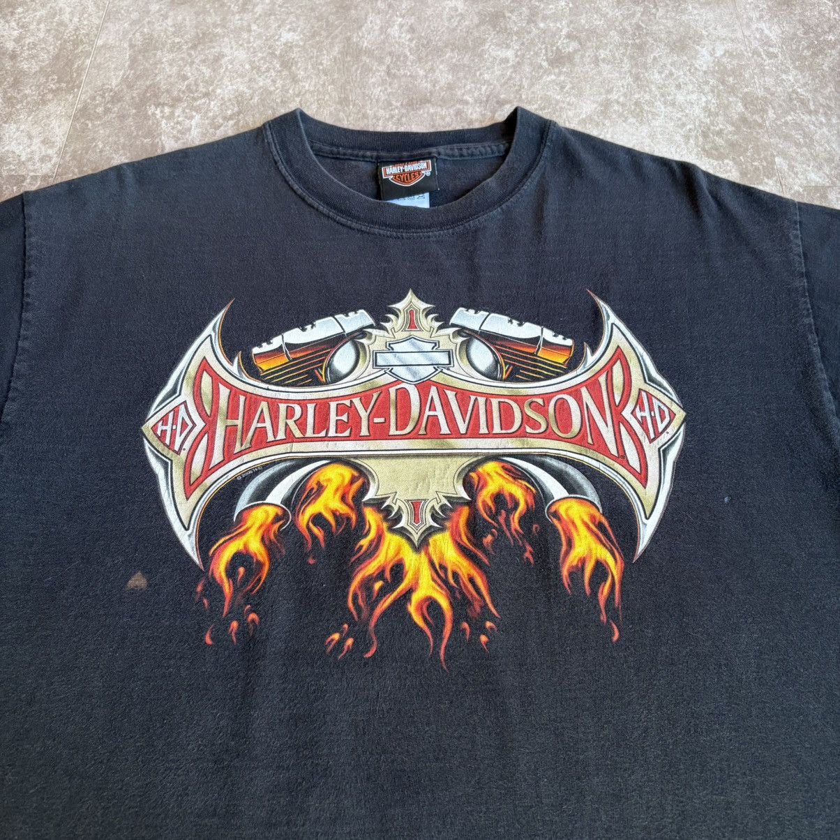 Harley Davidson Vintage 2000s Harley Davidson Stafford Texas T Shirt Size US L / EU 52-54 / 3 - 1 Thumbnail