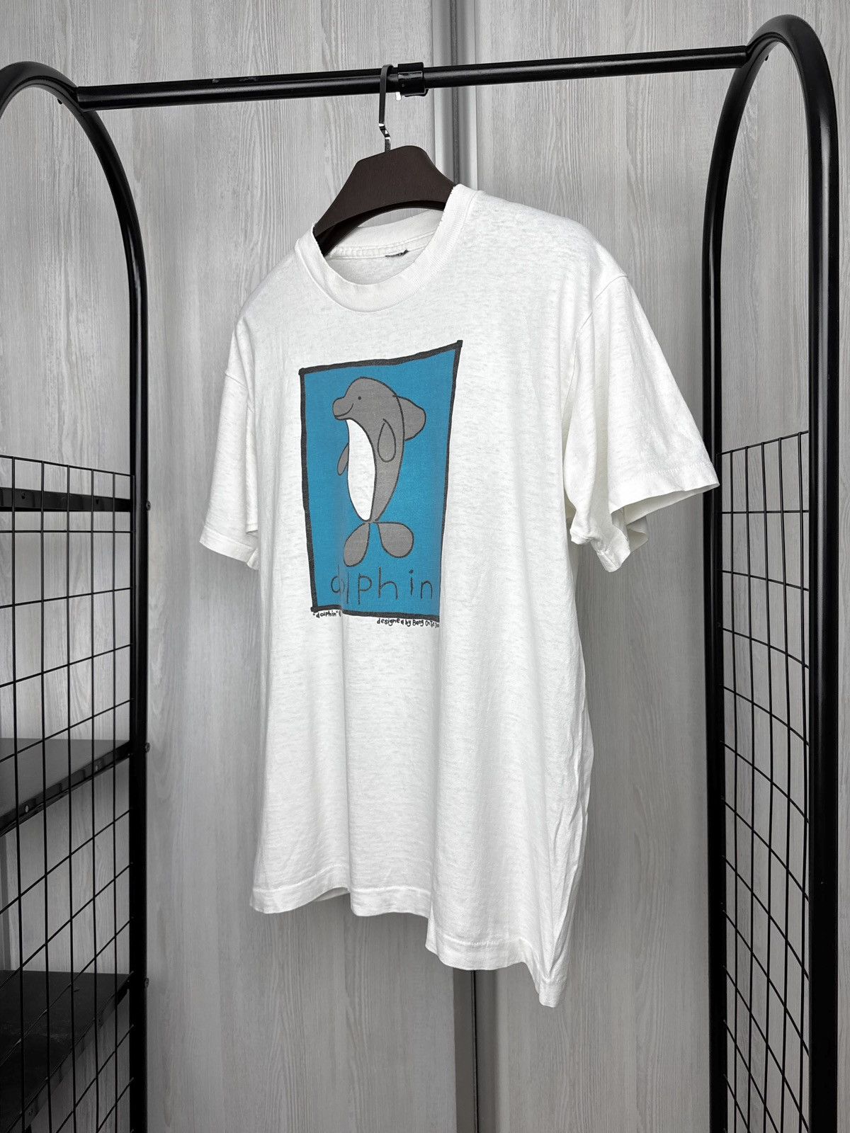 Vintage Dolphin by Bang on the door vintage 80s 90s USA made tee Size US XL / EU 56 / 4 - 7 Thumbnail