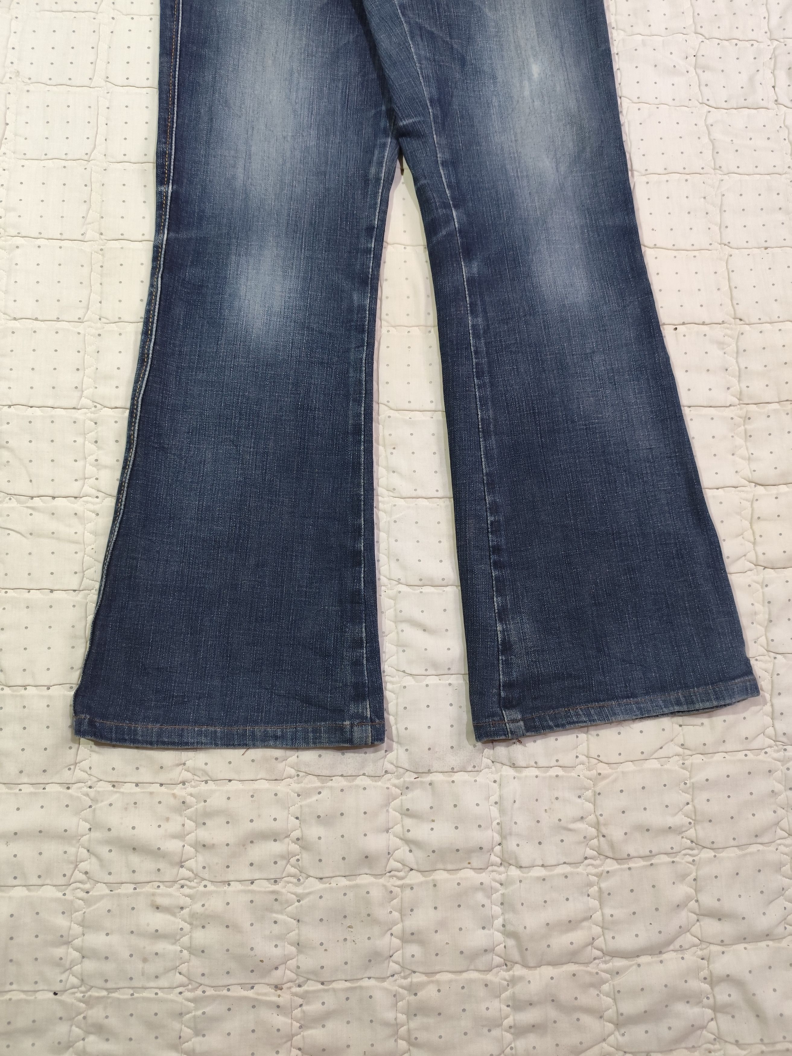 Edwin Vintage Edwin Vienus Flared Washed Denim J023 Size 30" / US 8 / IT 44 - 2 Thumbnail