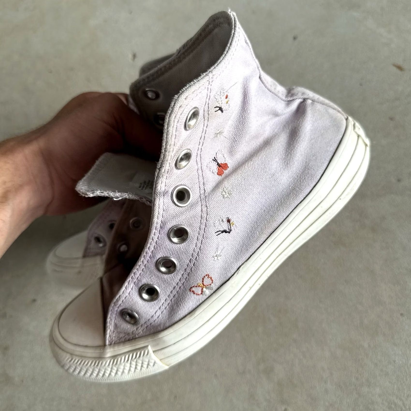 Converse Converse Chuck Taylor All Star Shoes Womens Size 6 Purple Hi Top Butterfly Wings Sneakers Size S / US 4 / IT 40 - 6 Thumbnail