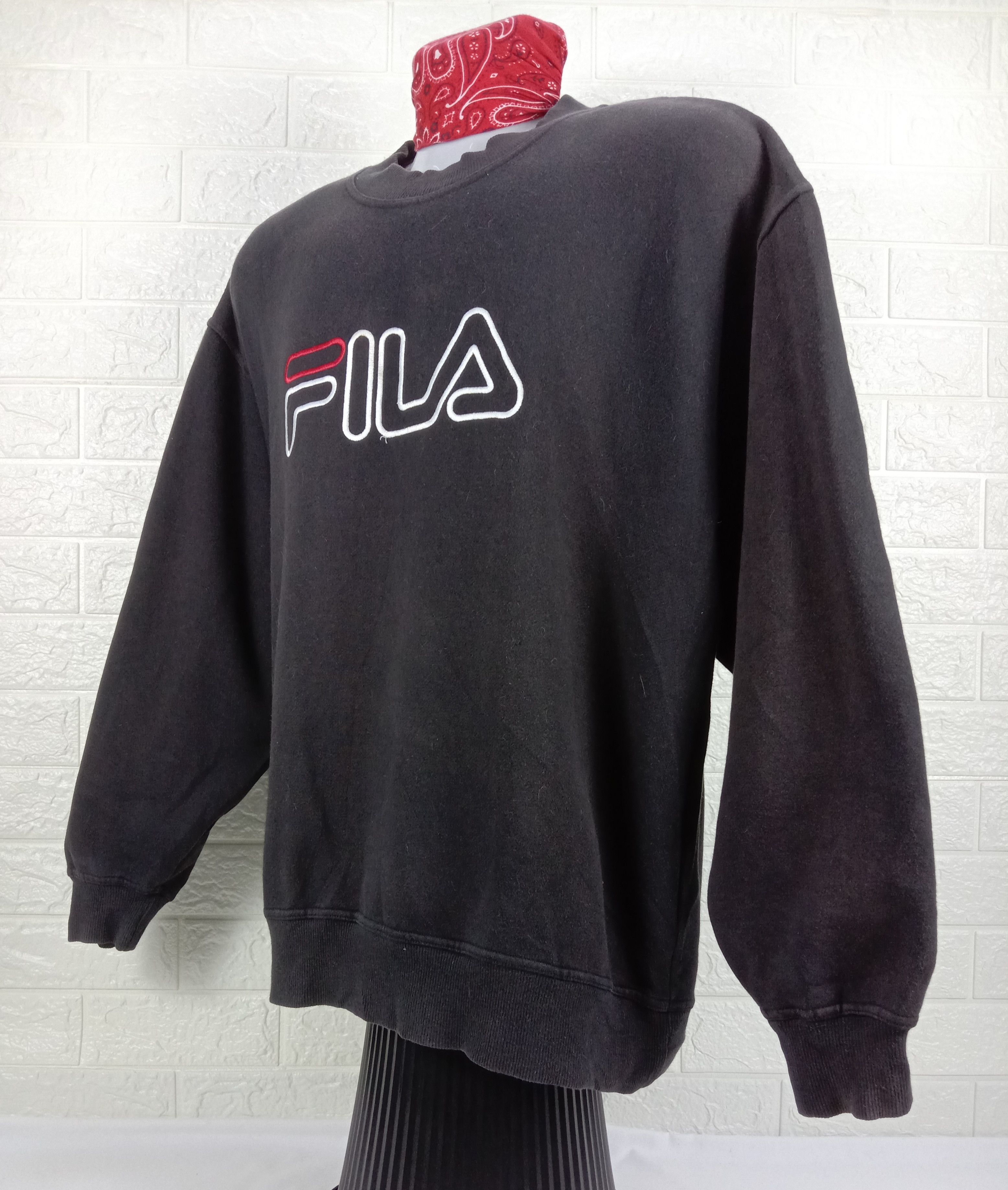 Fila Vintage Fila Embroidery Big Logo Sweatshirt Size US L / EU 52-54 / 3 - 3 Thumbnail