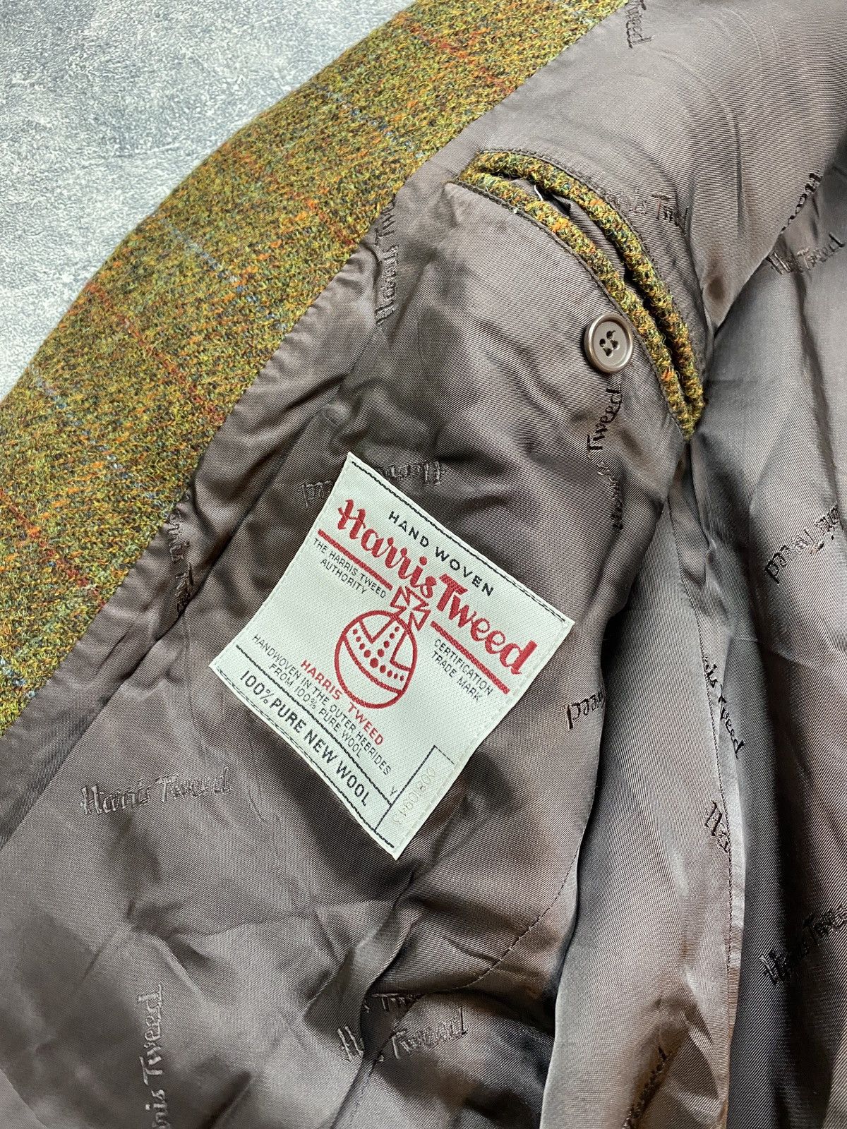 Harris Tweed × Vintage HARRIS TWEED WALBUSCH Men's 100% Wool Tweed Blazer Size 42R - 11 Thumbnail