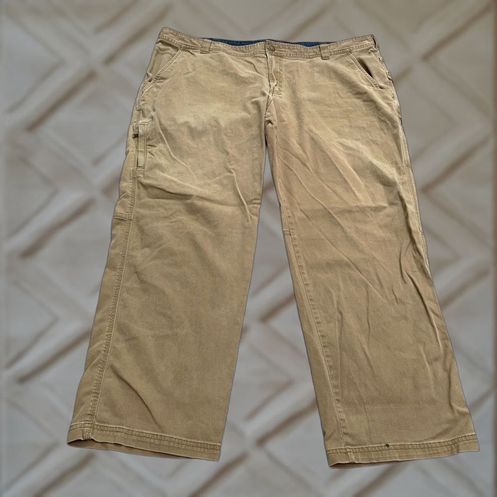 Vintage Columbia Regular Fit Carpenter Pants Men 42W 30L Brown Straight Leg Cotton Size US 42 / EU 58 - 1 Thumbnail