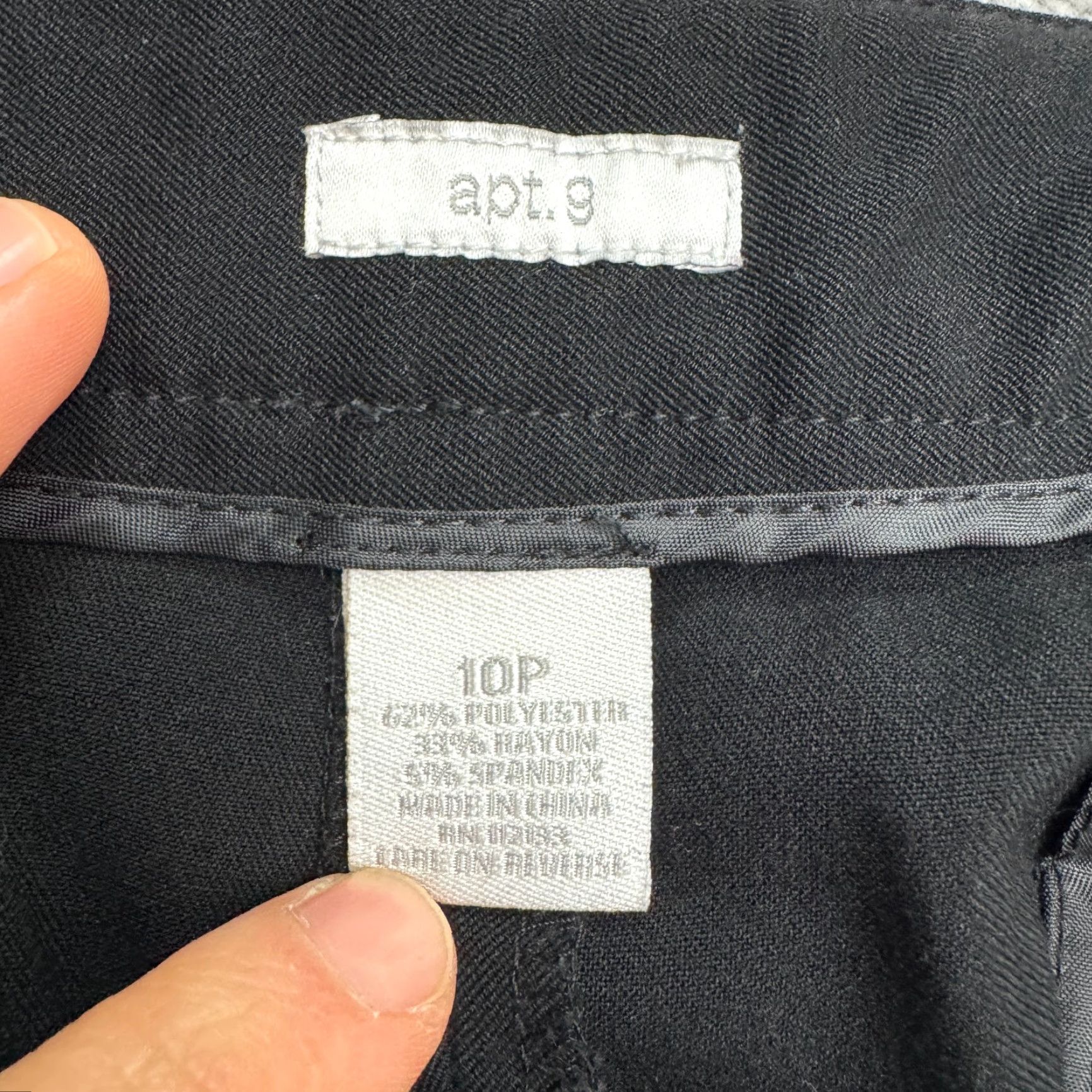 Apt. 9 Apt. 9 Wide-Leg Dress Pants Womens 10P Black High Rise Career Work Pants Women's Petite Professional Casual Obvious Keywords Size 32" / US 10 / IT 46 - 5 Thumbnail