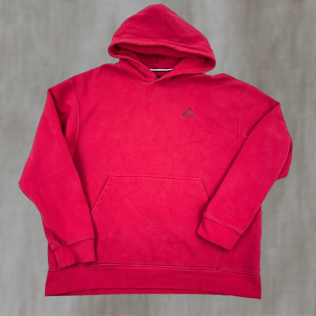 Jordan Brand Jordan Hoodie Men XL Red Black Sweatshirt Jump Man Air Y2K Loose Fit Adult Size US XL / EU 56 / 4 - 1 Thumbnail