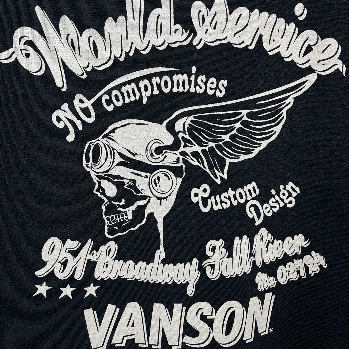 Vanson Leathers Vintage Vanson motorcycle y2k faded skull T Shirt 90’s Size US S / EU 44-46 / 1 - 3 Thumbnail