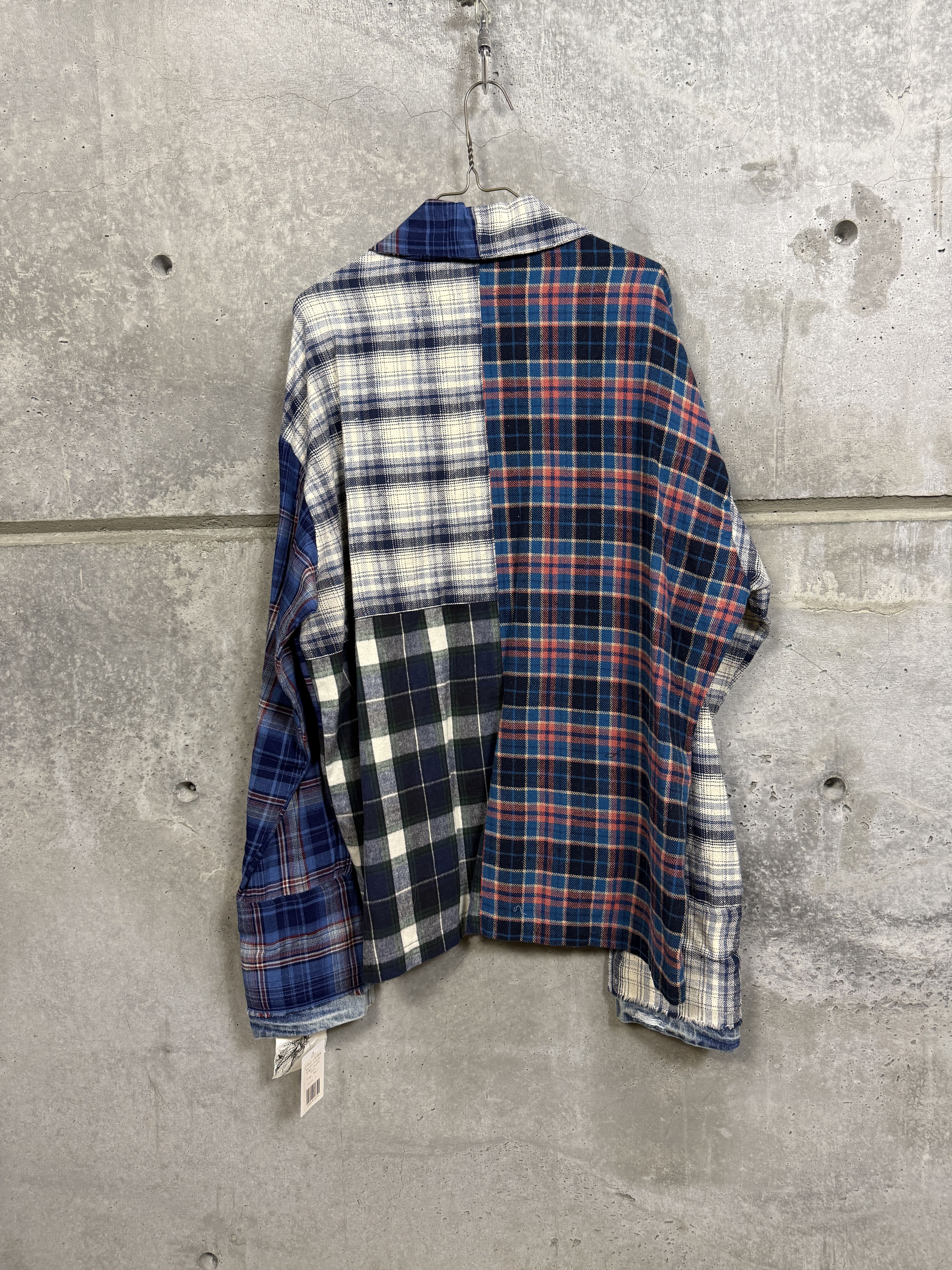 Greg Lauren $1050 Greg Lauren Mixed Plaid Shawl Collar Boxy Jacket Size US L / EU 52-54 / 3 - 7 Thumbnail
