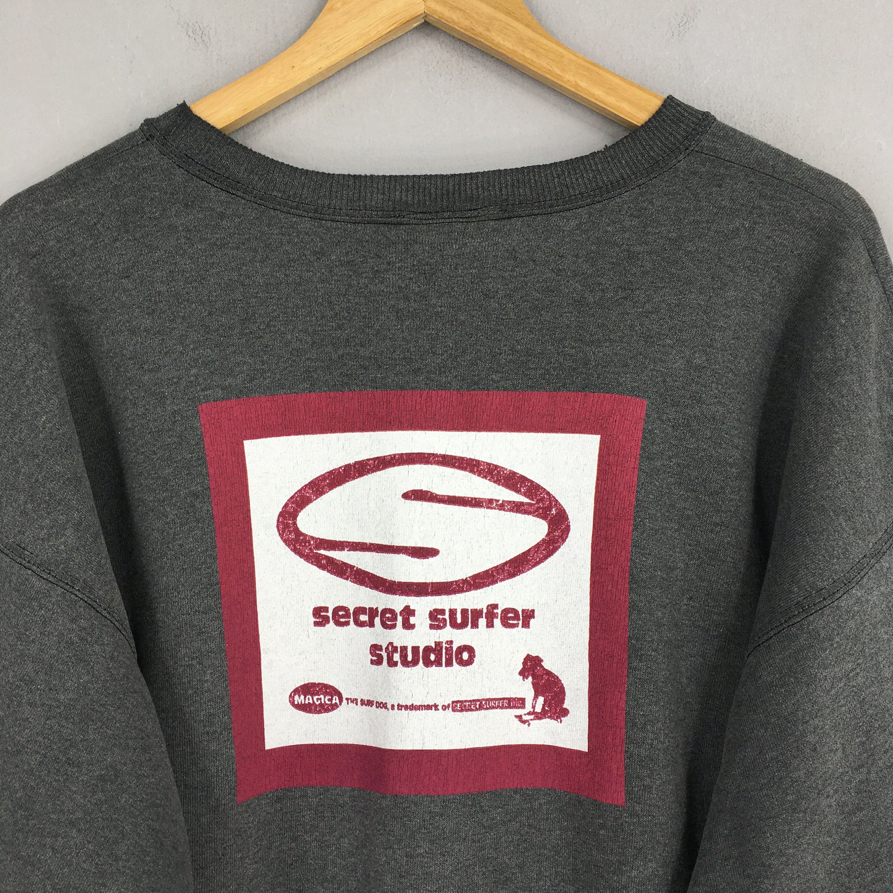 Vintage Vintage Secret Surfer Black Skateboard Sweatshirt Large Size US L / EU 52-54 / 3 - 2 Thumbnail