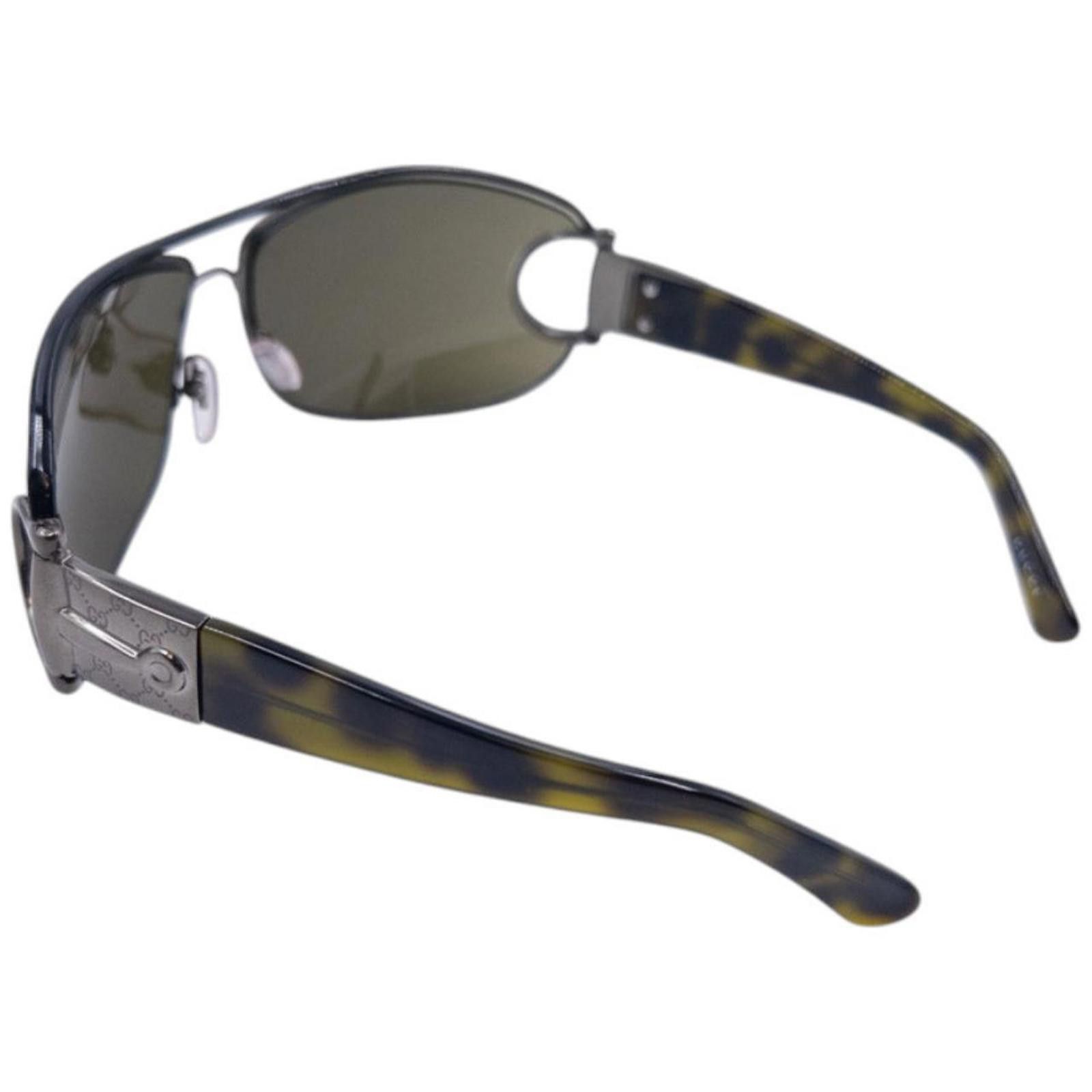 Gucci Vintage Gucci Horse Bit Tortoise Shell Monogram Sunglasses Size ONE SIZE - 5 Thumbnail