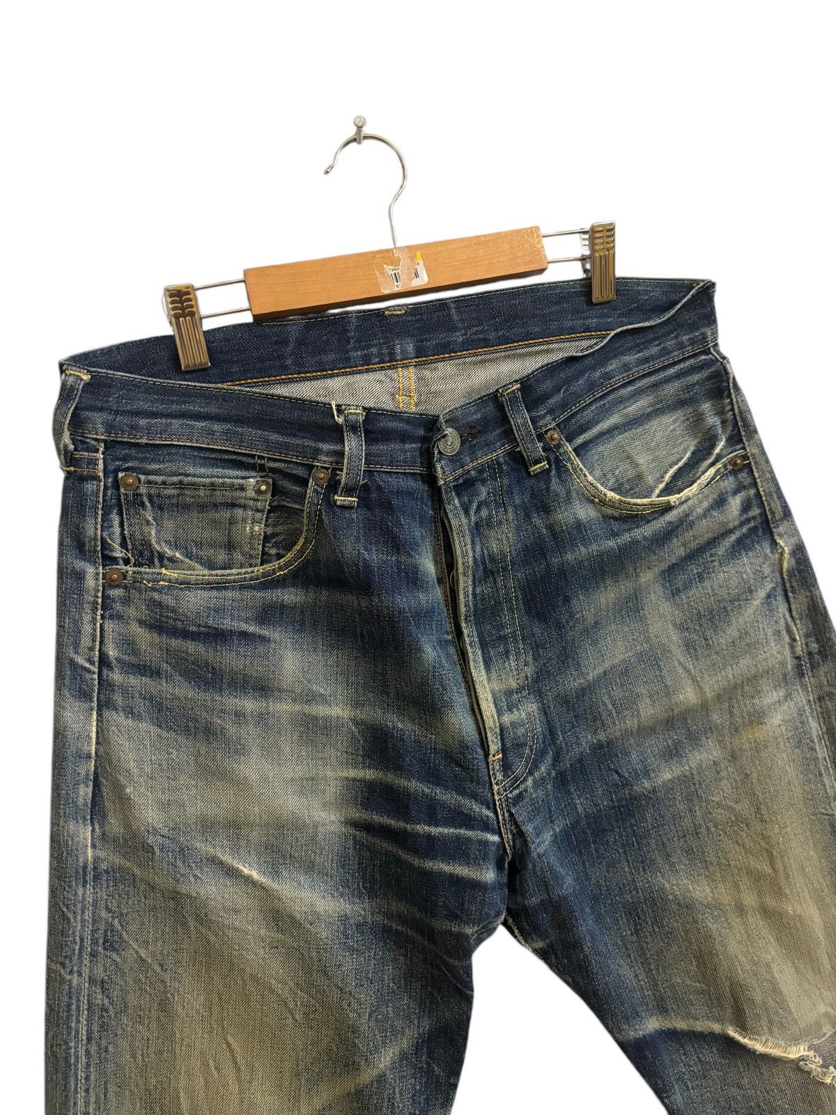 Levi's × Levi's Vintage Clothing LEVI’S BIG E J22 DISTRESSED DENIM Size US 32 / EU 48 - 7 Thumbnail