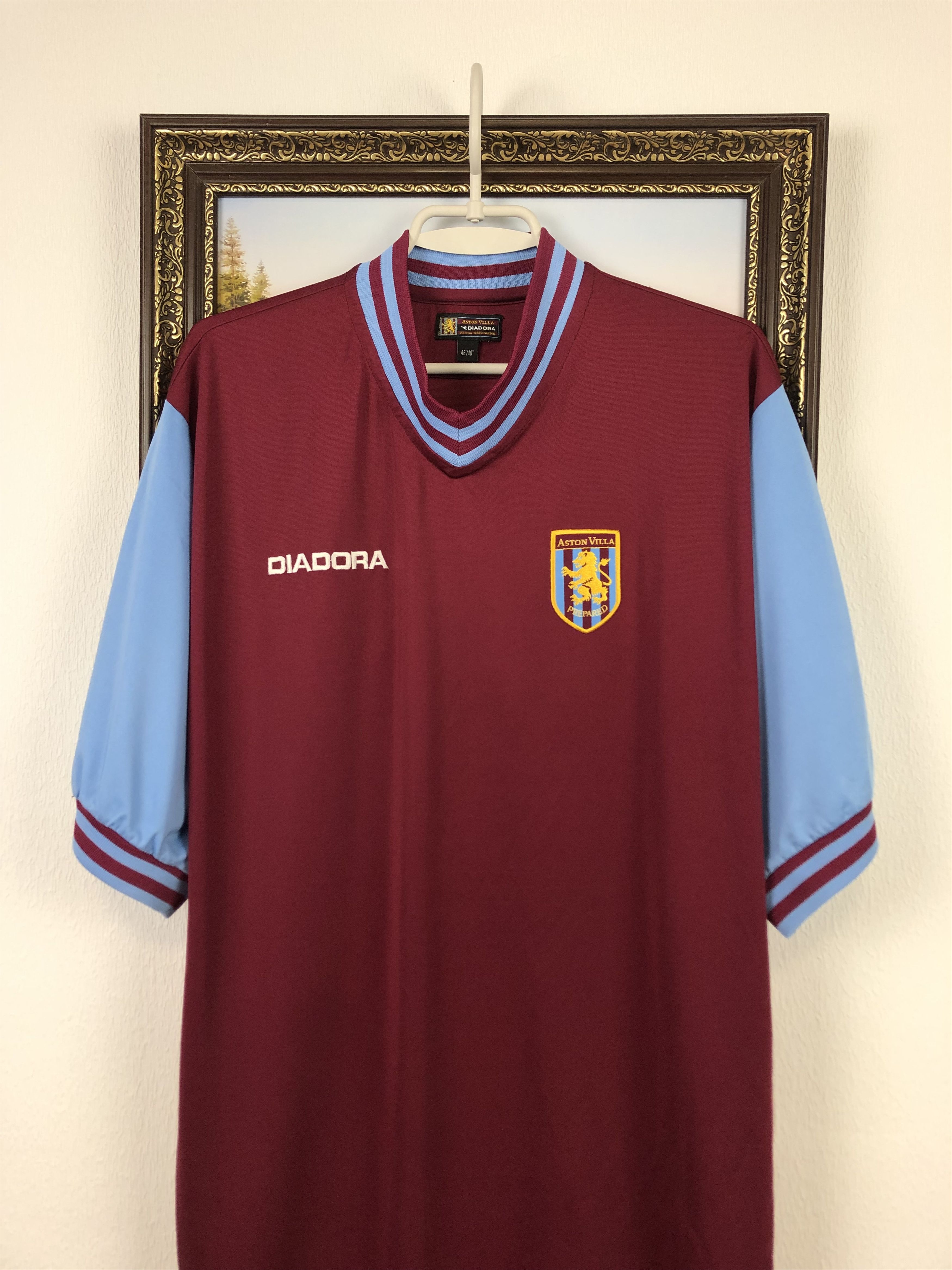 Vintage Aston Villa Home football shirt 2002 Soccer Jersey Rare Size US XL / EU 56 / 4 - 2 Thumbnail
