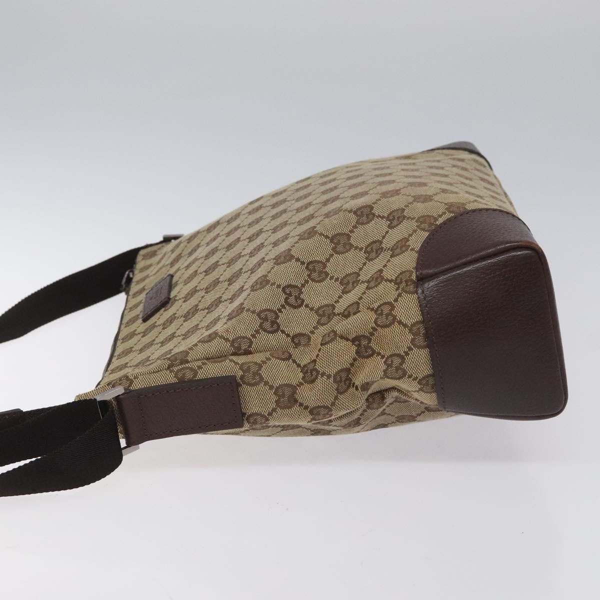 Gucci GUCCI GG Canvas Shoulder Bag Beige Silver Size ONE SIZE - 5 Thumbnail