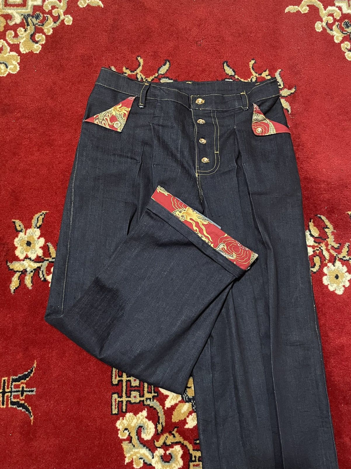 Other 34” 1 of 1 14oz raw indigo Chinese New Year Denim Size US 34 / EU 50 - 1 Thumbnail