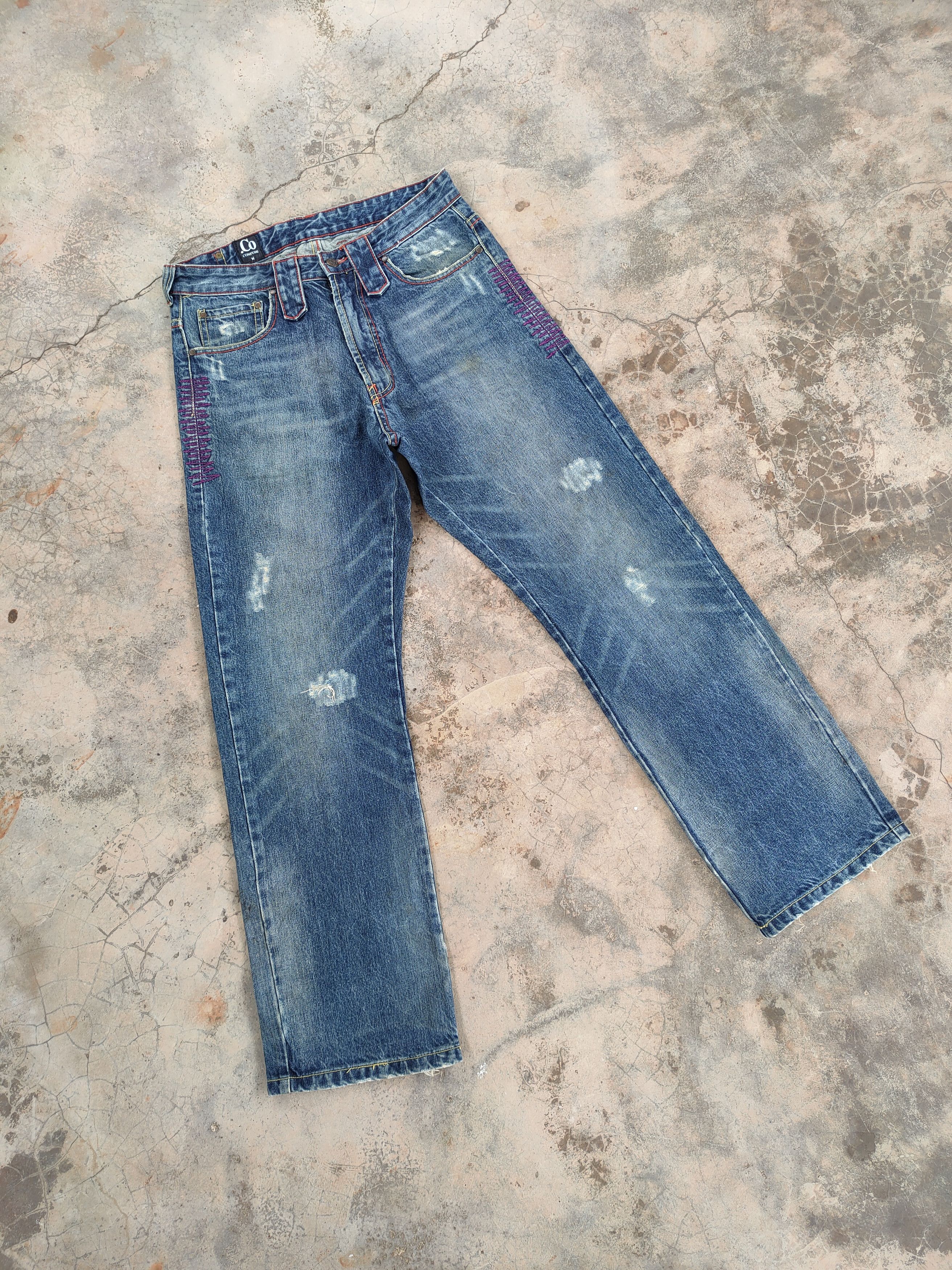 Japanese Brand × Jean × Vintage W32 VINTAGE CO CONFUSE FADED JEANS DENIM PANTS Size US 32 / EU 48 - 2 Thumbnail
