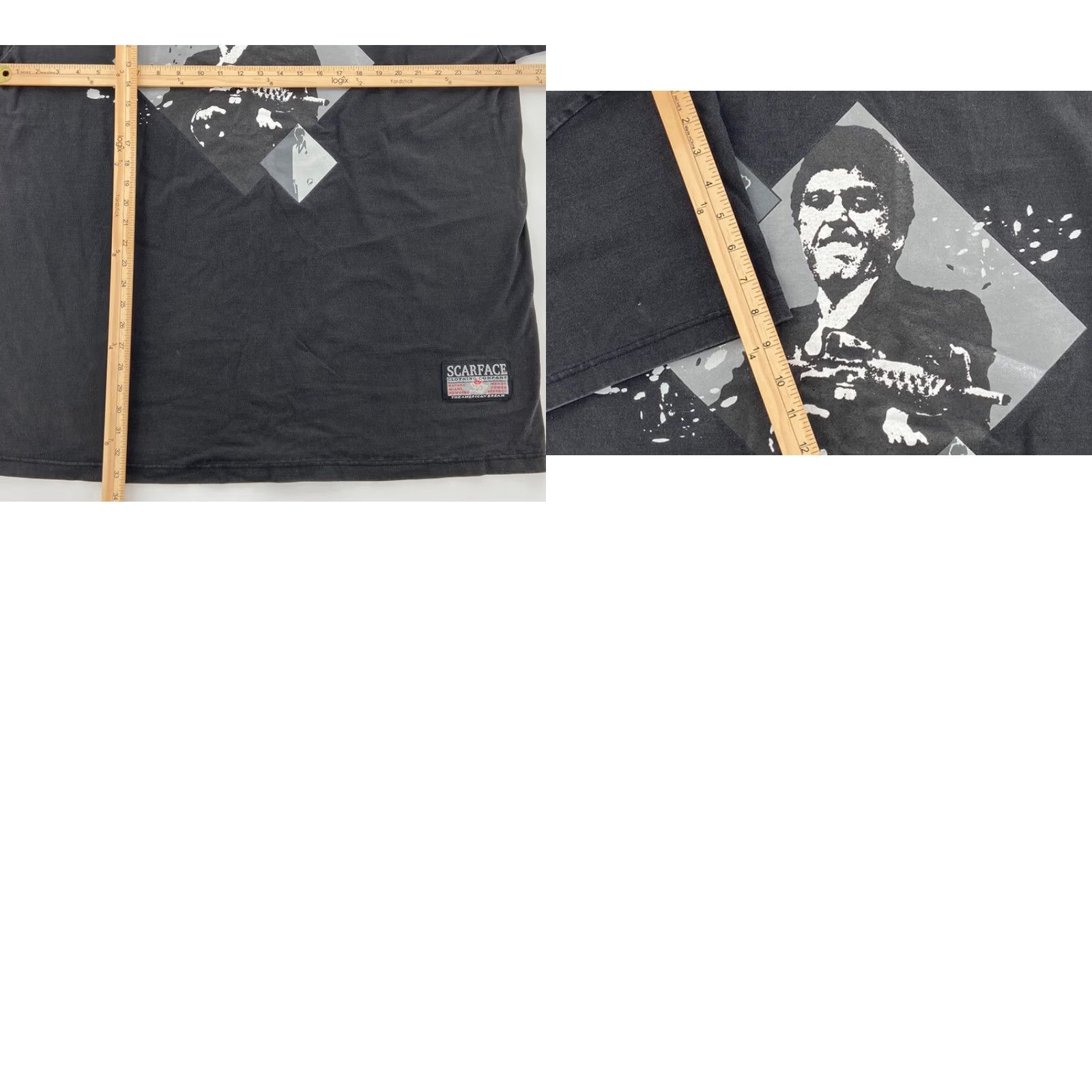 Vintage VINTAGE Scarface Clothing Company Tony Montana Black Graphic Shirt Adult 3XL Crew Neck Short Sleeve 100% Cotton Men Size US XXL / EU 58 / 5 - 8 Thumbnail