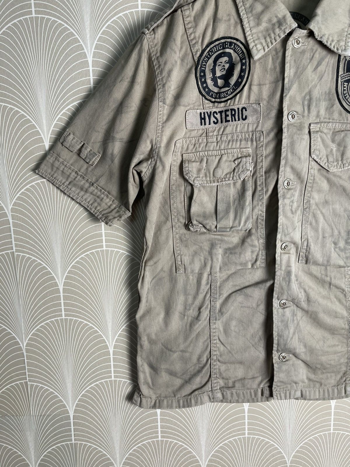 Hysteric Glamour 90s HYSTERIC GLAMOUR MILITARY BUTTON UP SHIRT Size US S / EU 44-46 / 1 - 3 Thumbnail