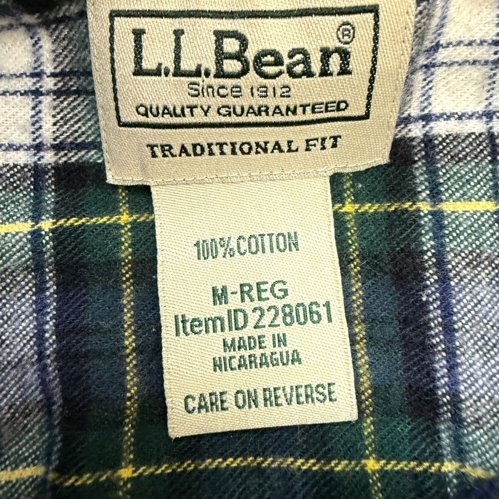 Vintage LL Bean Flannel Shirt Mens Medium Dress Gordan Tartan Plaid Chore Work Casual Size US M / EU 48-50 / 2 - 3 Thumbnail