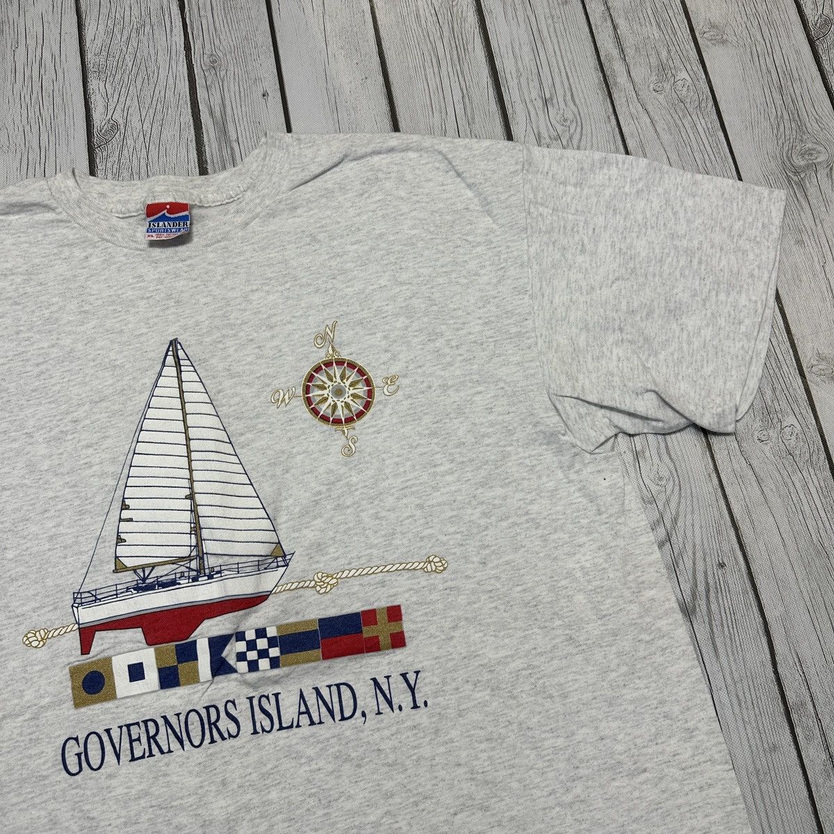 Vintage Vintage Governors Island New York tee Size US XL / EU 56 / 4 - 3 Thumbnail